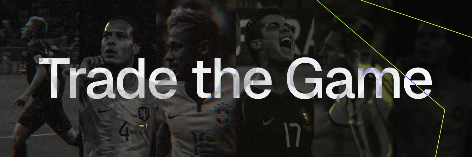 PRED artwork: the line Trade the Game over a dark collage of footballers